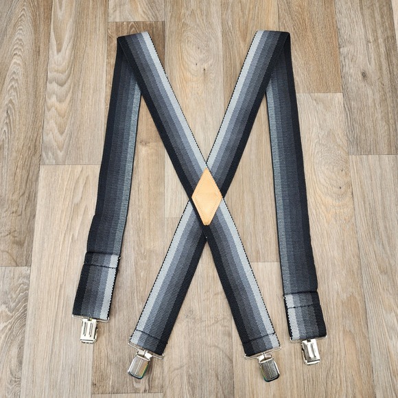 Schmidt Harness Suspenders Adjustable Elastic Braces Heavy Duty Clip On One Size - Picture 1 of 10